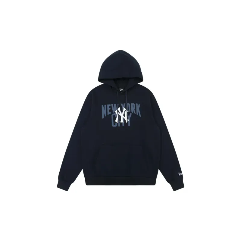 New Era Dark Blue Hoodie Sweatpants Set Unisex-4