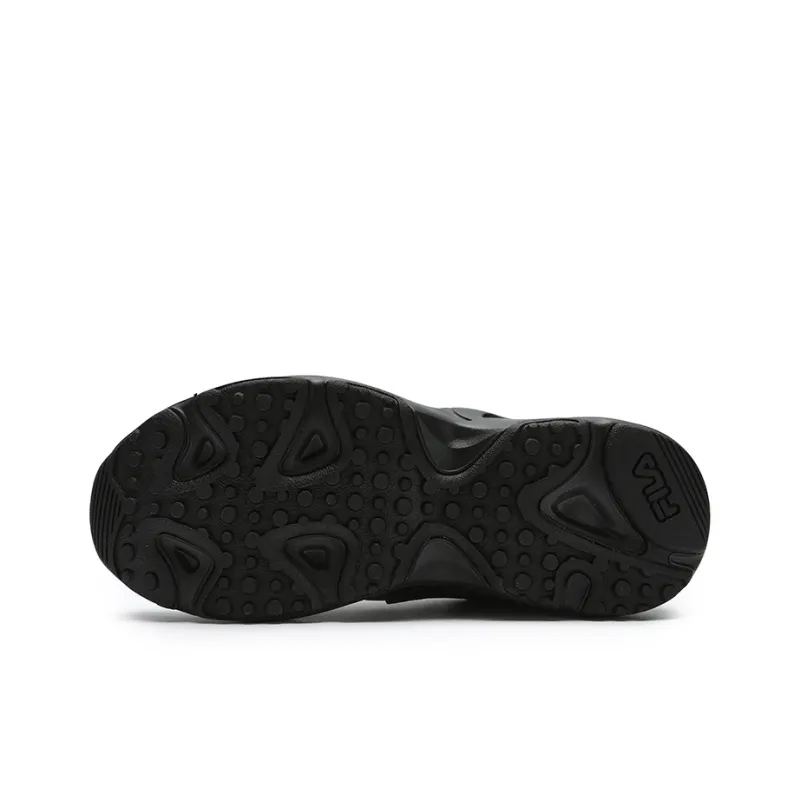 FILA Tracer Wear Resistant Low Top Running Shoes Women's Black-4