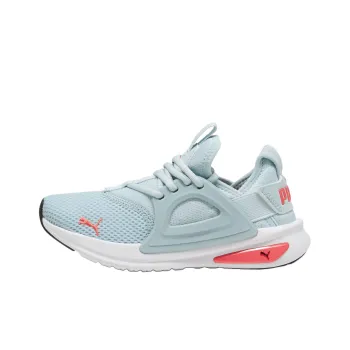 PUMA Softride Enzo Evo Slip Resistant Anti Kick Low Top Kids Lifestyle Shoes Light Blue Teenagers