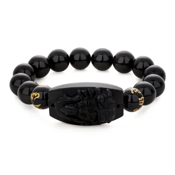 DOWER&HALL Obsidian Bracelets Unisex