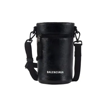 Balenciaga Sheepskin Water Bottle Bag, Handbag, Shoulder Bag Men's Black