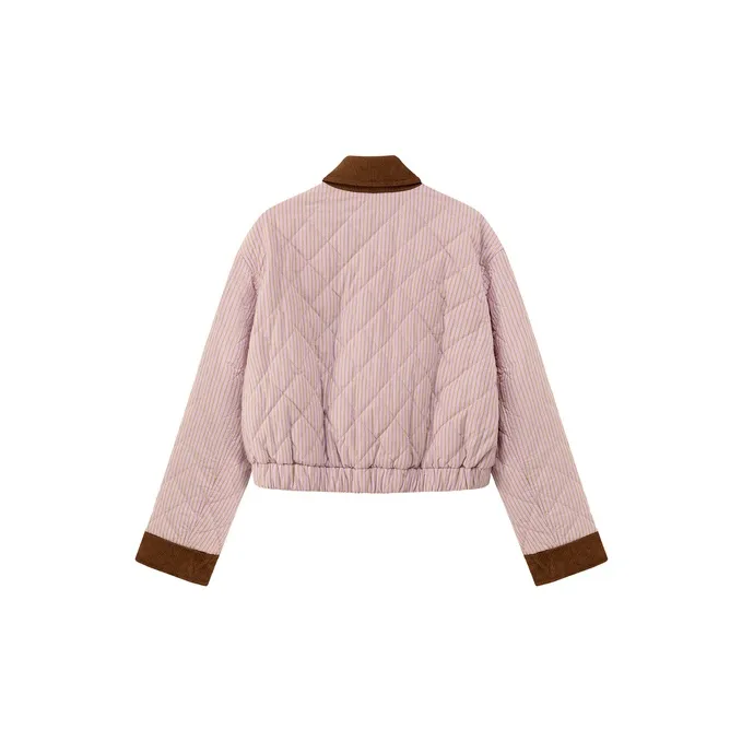CHUU Coat Women's Purple Stripes-1