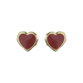 NATURALLYJOJO Copper Drips Oil Earrings Women's Red/Blue