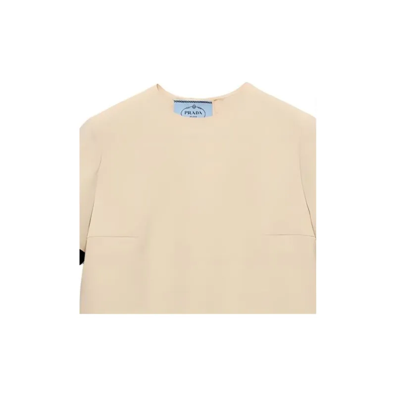 PRADA Short Sleeved Crewneck Mini Dress-5