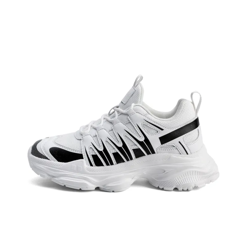 Kuding Slip-Resistant Breathable Low-Top Chunky Sneakers Men's-0