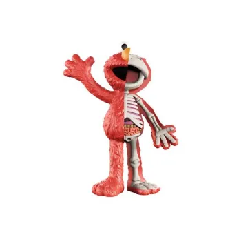 Mighty Jax Elmo XXRAY Semi Dissected Sesame Street Red Trendy Figures 22cm