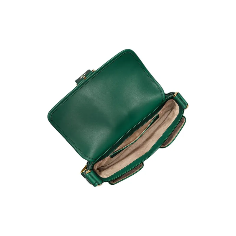 MICHAEL KORS Colby Leather Handbag Shoulder Bag Medium Size Women's Dark Green-1