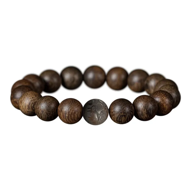 FANGYUANXIAOFU Auspicious Year Of The Snake Agarwood Bracelets Unisex-20