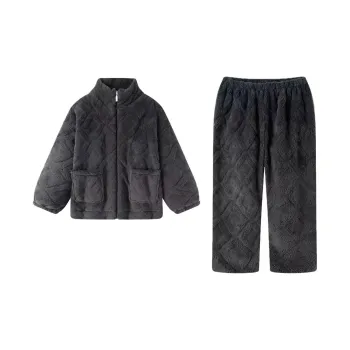 WANANNI Pajama Set Men's Dark Gray