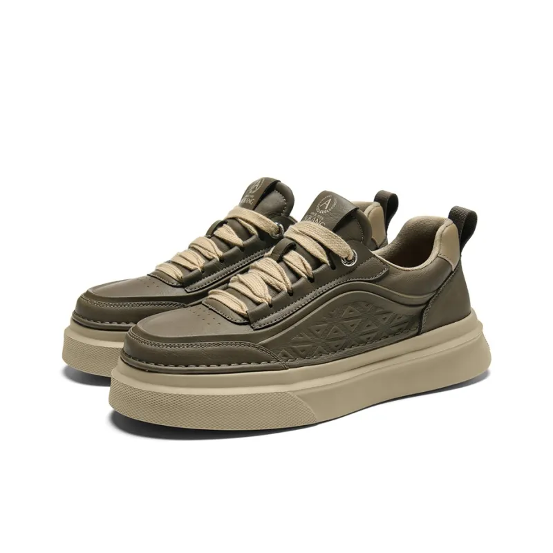 AOKANG Maillard Style Series Height Increasing Lightweight Slip-Resistant Low-Top Skateboard Shoes Men's Exclusive Box-8