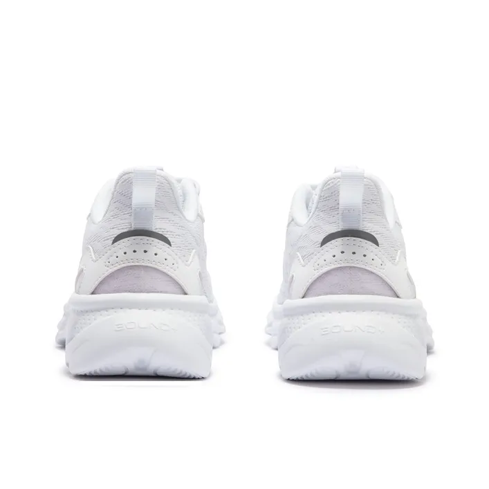 361° Cushioning Breathable Lightweight Low-Top Running Shoes Women's White Purple-5