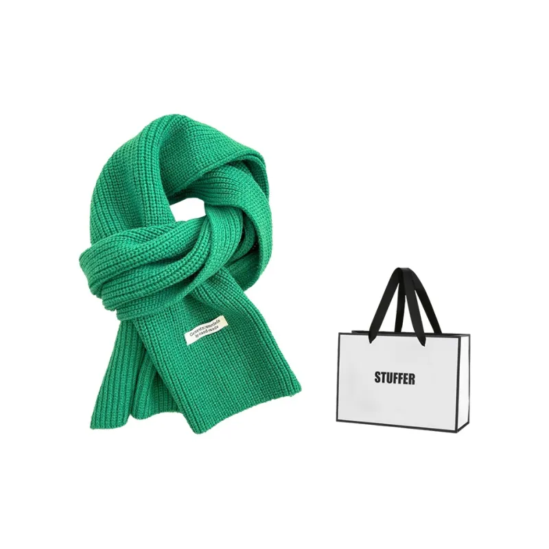 STUFFER 35% Wool Knit Scarves Unisex-14