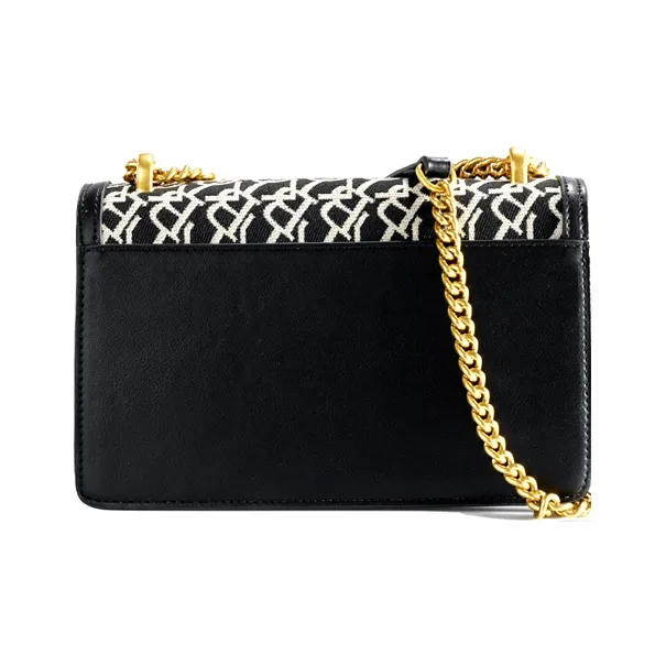 CHRISBELLA Fabric, PU Shoulder Bag, Crossbody Bag Unisex Black-1