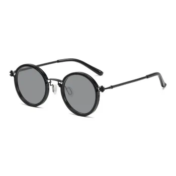 Yamaichi Maru TR/Memory Plastic Metal Round Sunglasses Unisex
