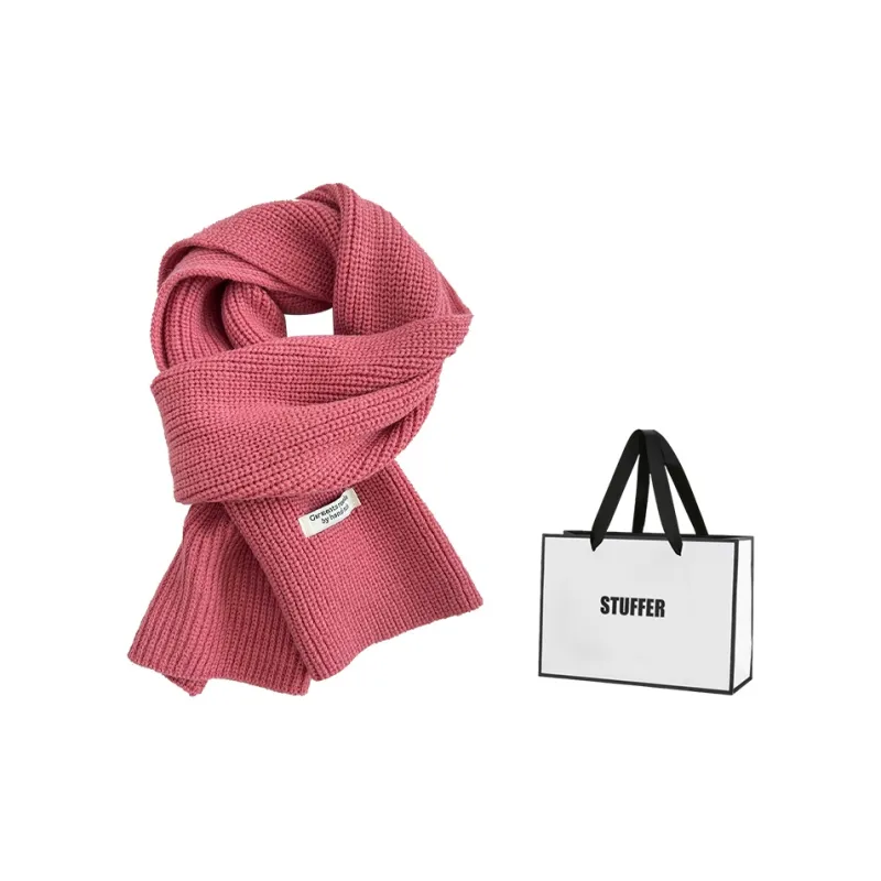STUFFER 35% Wool Knit Scarves Unisex-7