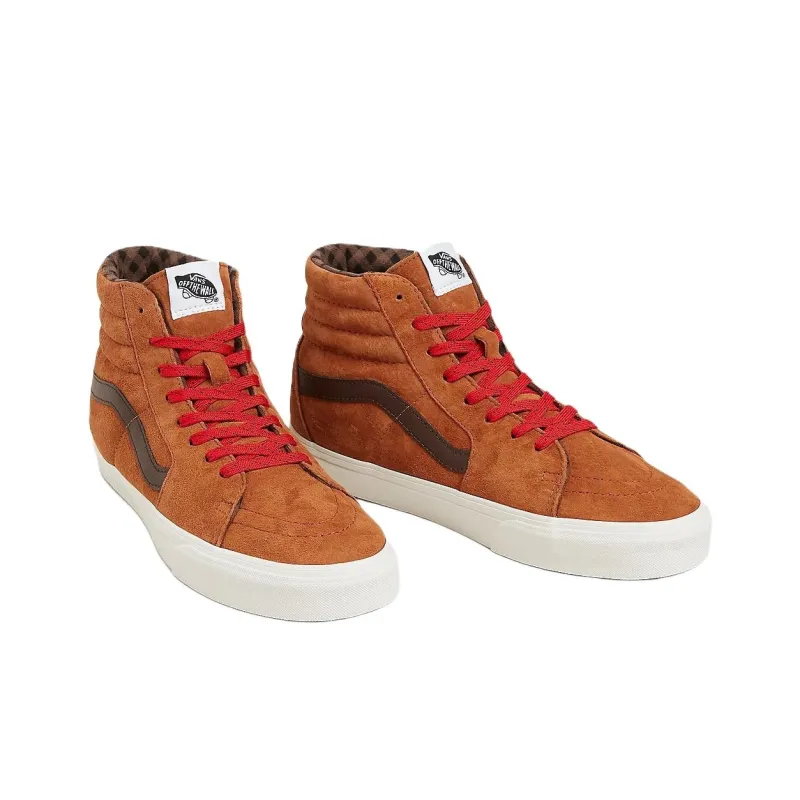 Sk8 Vans Hi 'Plaid Glazed Ginger Brown' Women's-2