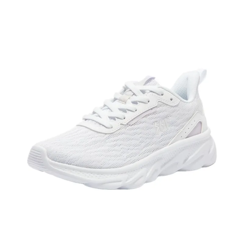 361° Cushioning Breathable Lightweight Low-Top Running Shoes Women's White Purple-2