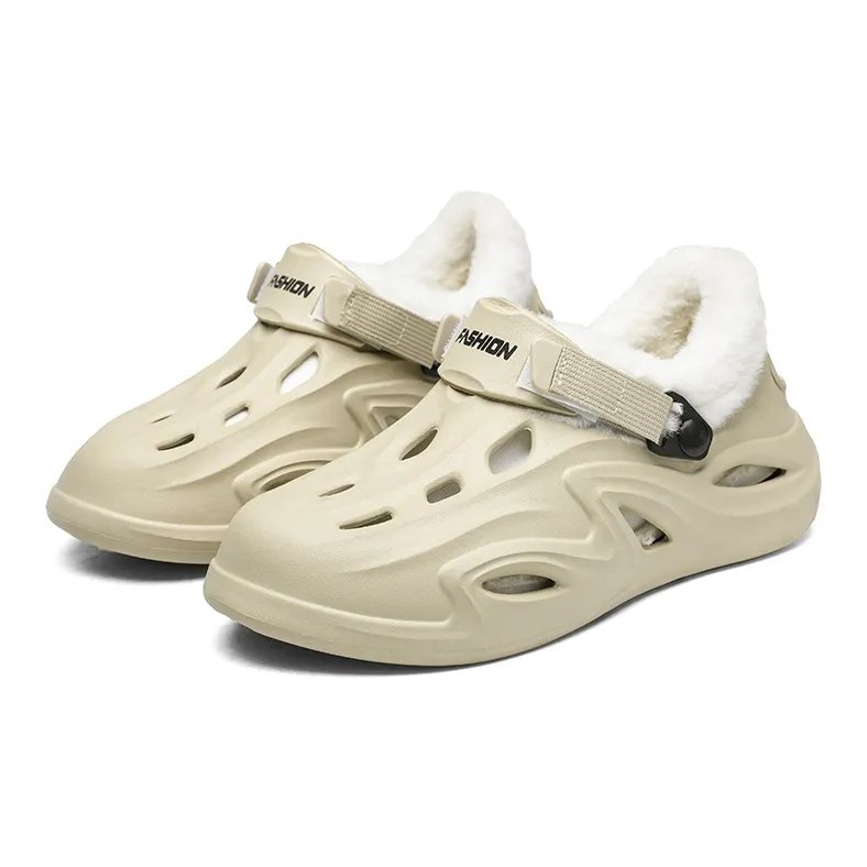 Darcy Sen Cotton Slippers Khaki/Black/White-1