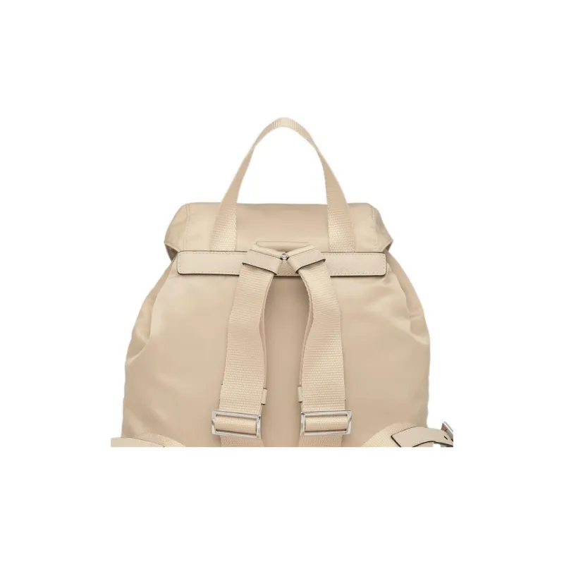 PRADA Re Nylon Recycled Nylon Backpack Trumpets Women's Desert Yellow-3