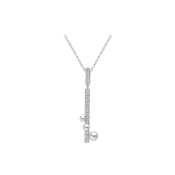 BABYBEI 925 Sterling Silver Necklaces Women's Silver