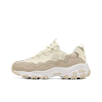 Skechers DLITES Anti Slip Wear Resistant Low Top Chunky Sneakers Women's Khaki
