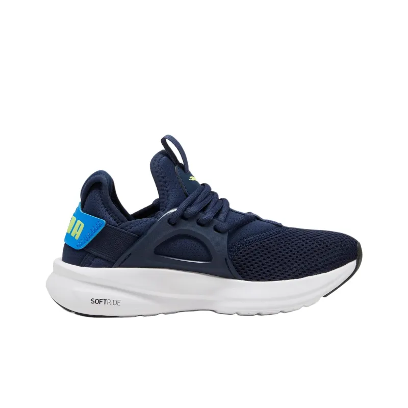 PUMA Softride Enzo Evo Anti Kick Cushioning Low Top Kids Lifestyle Shoes Marine Blue Teenagers-1