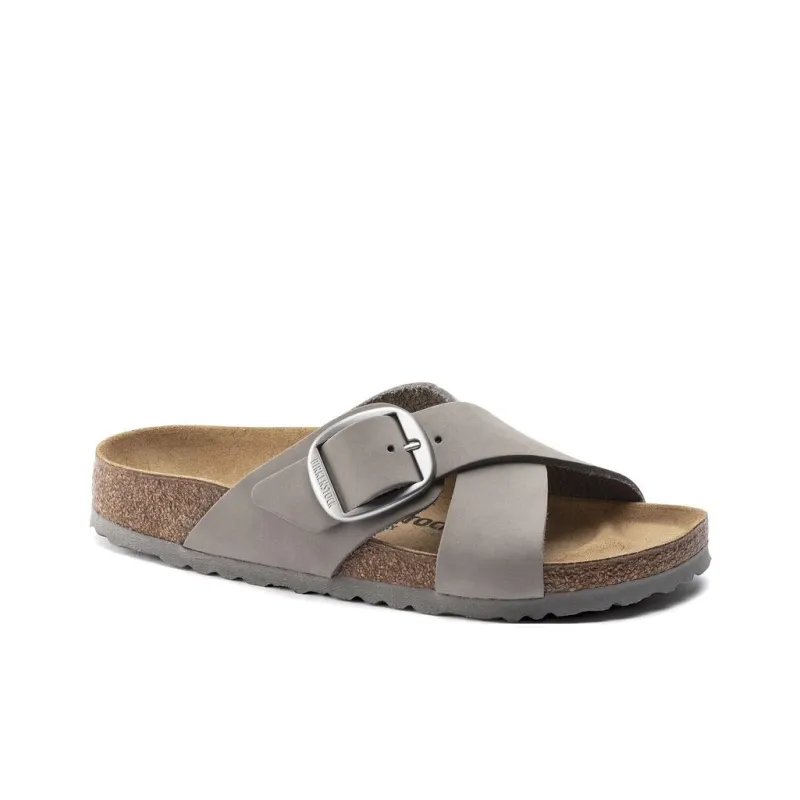 Birkenstock Siena Big Buckle EVA Slip-Resistant Slide Slippers Women's Dove Gray Regular-1