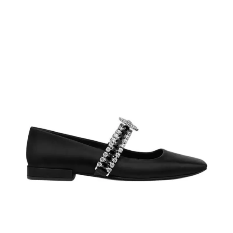VERSACE GIANNI Casual Single Shoes Women's Black-1