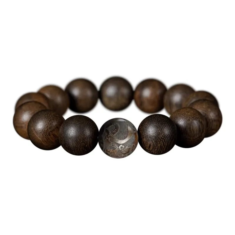 FANGYUANXIAOFU Fragrance Enhancer, Agarwood Bracelets Unisex-17