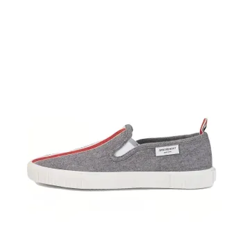 THOM BROWNE· Breathable And Lightweight Low Top Canvas Shoes Men's Gray