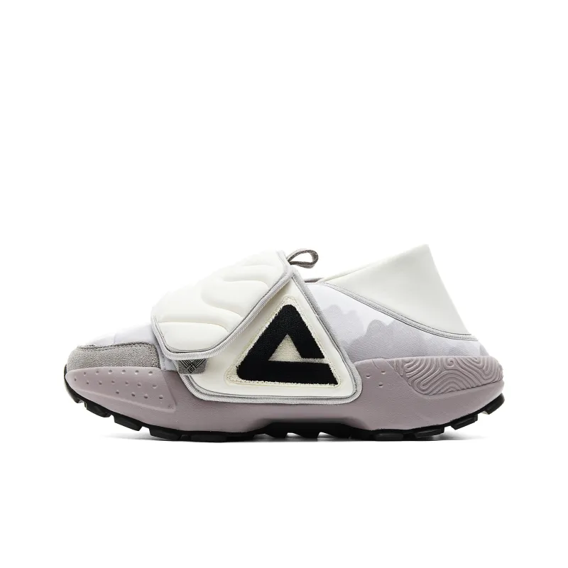 PEAK National Innovation Collection Warm Height Increasing Low Top Casual Shoes Men's Canvas White Gray-0