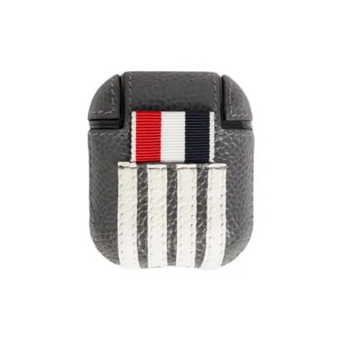 THOM BROWNE· Works With Airpods Leather 4 Stripes Appliqué Headphone Cases