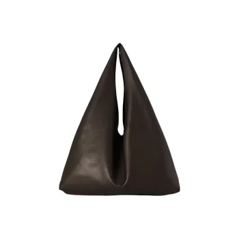 THE ROW Calfskin Handbag, Shoulder Bag Women's Dark Brown