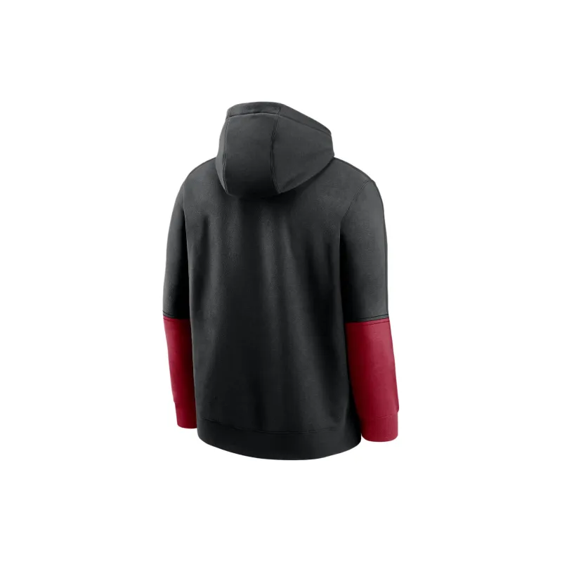 JORDAN Oklahoma Sooners Sideline Team Issue Club Men's Nike College Pullover Hoodie-1