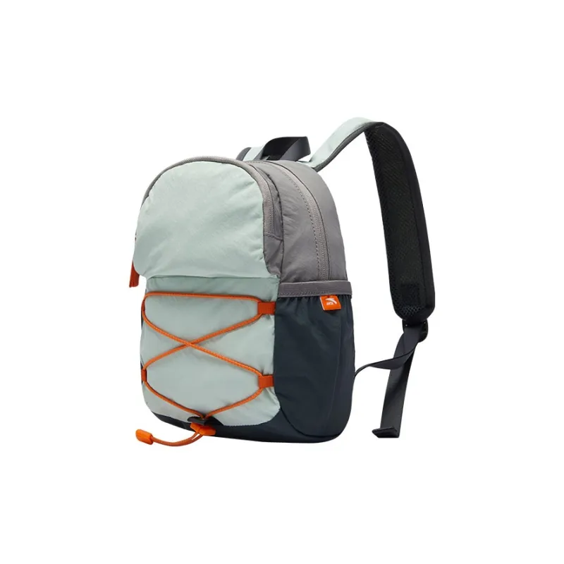 Anta Washable Fabric Patchwork PU Everyday Backpack Regular Unisex Mint Green-1