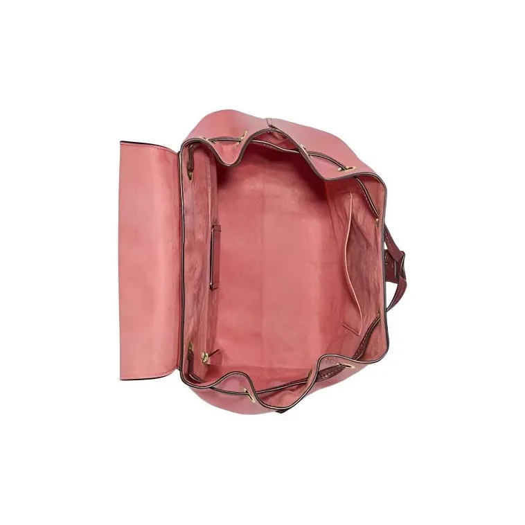 COACH Kleo Leather Backpack Medium Size Women's Nude/Candy Pink-3