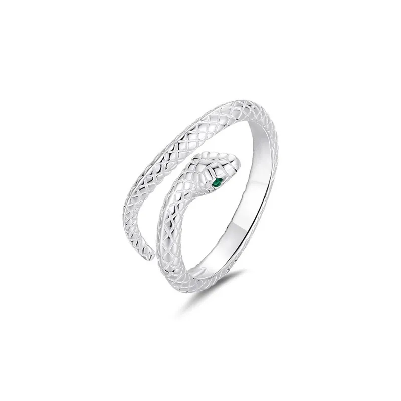 COLIMIDA Copper Zircon Rings Unisex Silver-0