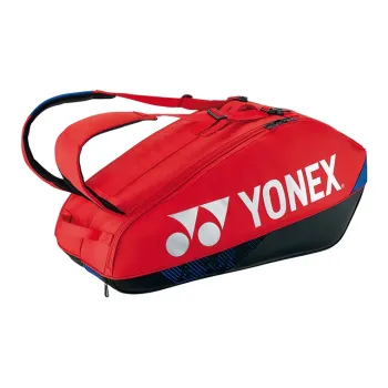 YONEX Badminton Racket Bags 2 Pcs Pack Sports Backpack Deep Red Unisex Front Storage Pocket