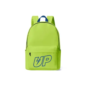 TURN UP Polyester Students Backpack Regular Unisex Green