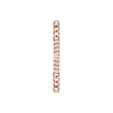 Rose Gold-Single Wrap Denim Chain