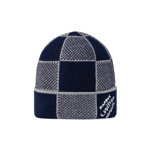 LOUIS VUITTON Wool Beanies Men's Navy