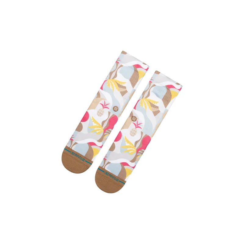 Stance Mid Calf Socks Unisex 1 Pack Light Yellow-3