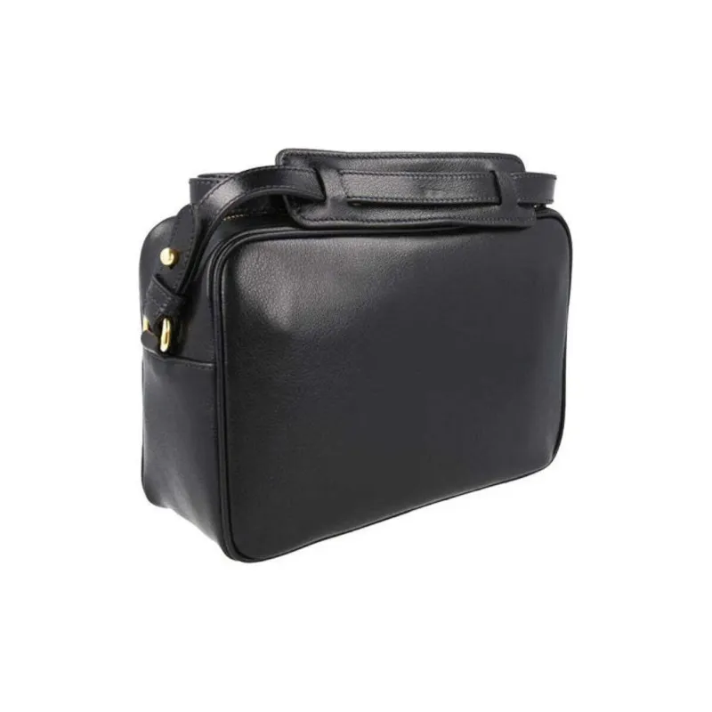 PRADA Leather Camera Bag, Shoulder Bag, Crossbody Bag Women's Black-3