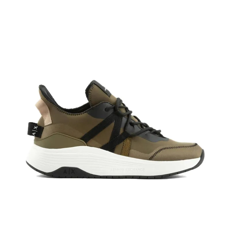 ARMANI EXCHANGEAE Low Top Casual Shoes Men's Green-4