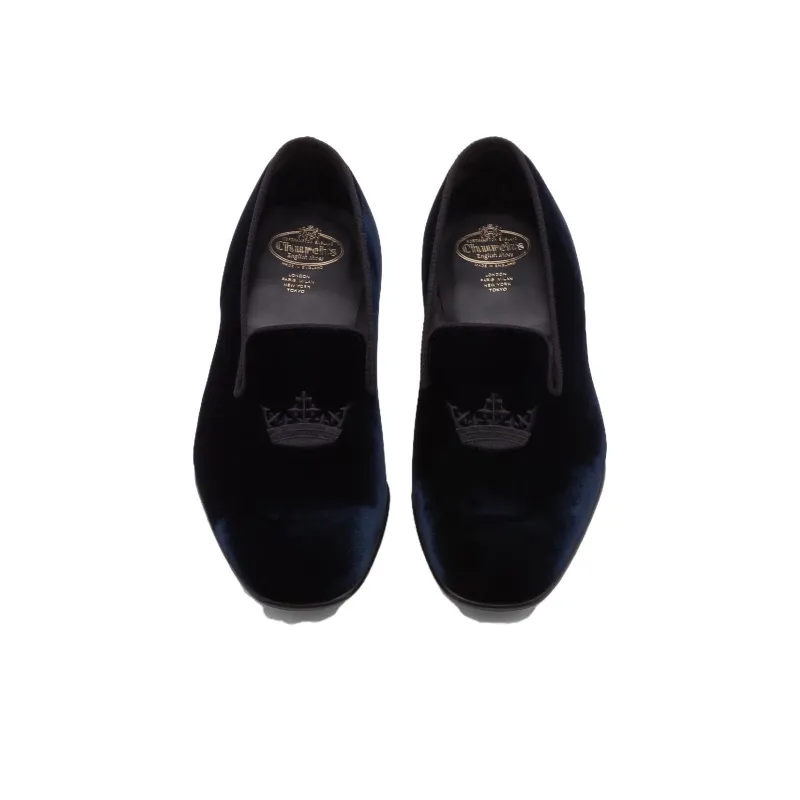 CHURCH'S Sovereign 2 Velvet Crown Loafers-3
