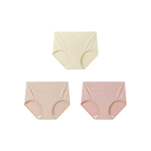 YOUNGYELL Antibacterial 100% Cotton Crotch Underpants Women's 3 Pack