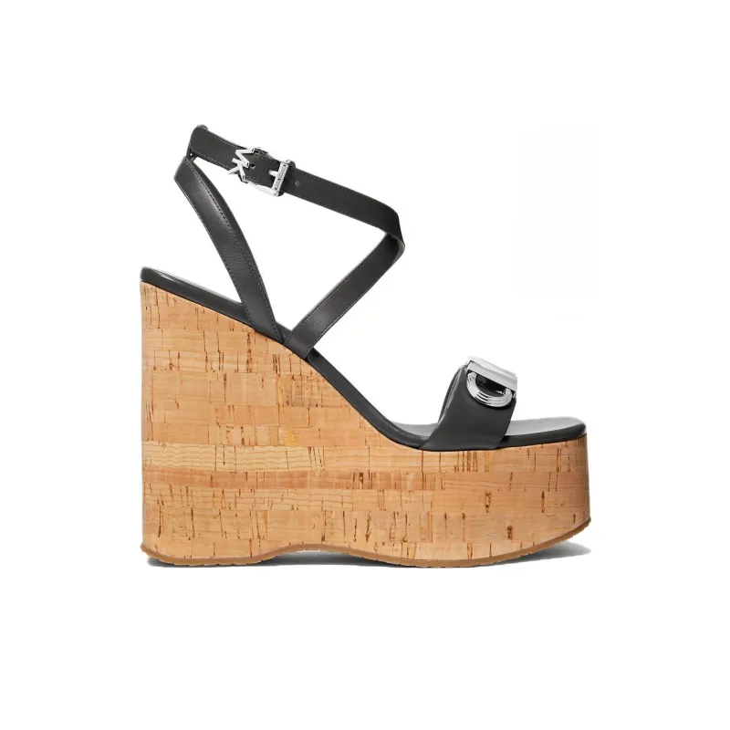 MICHAEL KORS Paola One-Strap Sandals 12.7cm Women's Black-1