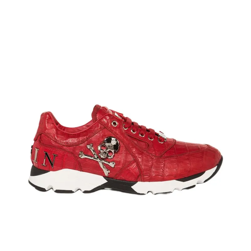 PHILIPP PLEIN Casual Shoes Men Low-Top Red-1