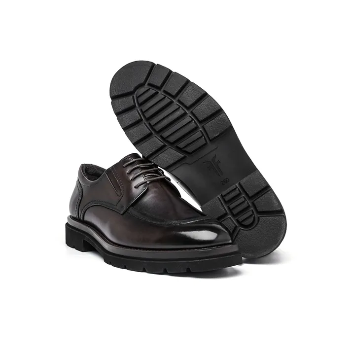 FRYE Men's Casual Shoes Men Low Top Black/Coffee-11