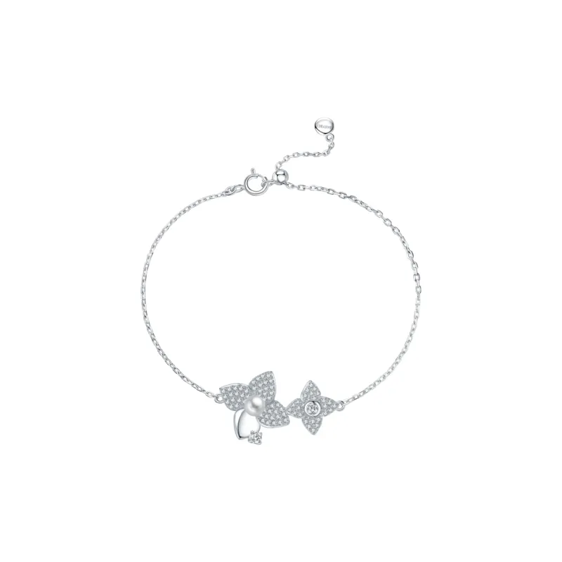 BABYBEI 925 Sterling Silver Shell Pearl Fresh Sweet Style Refined Versatile Ethereal Niche Design Bracelets Women's-0